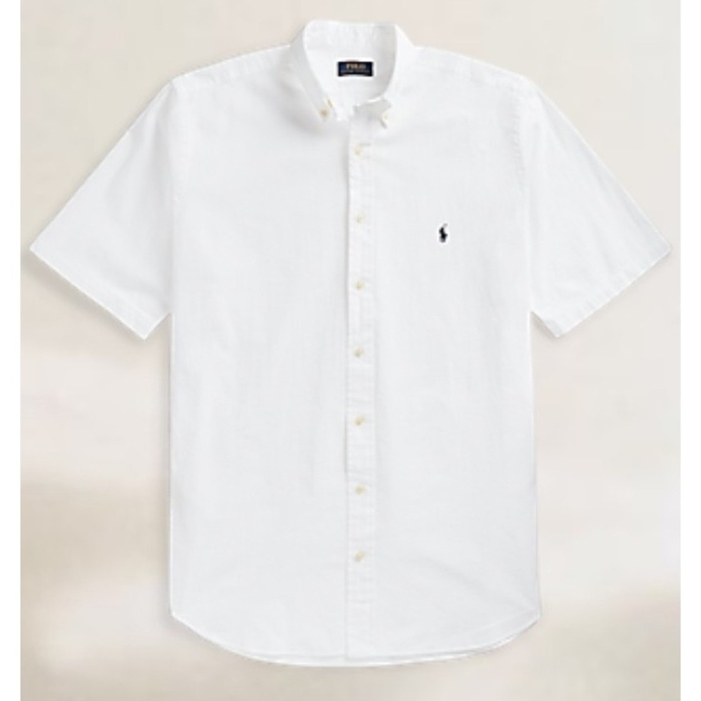 Polo Ralph Lauren Regular Fit White Oxford Short Sleeve Men's Size 3XLT NWT